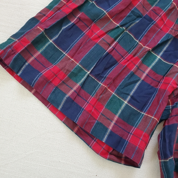 Vintage deadstock plaid tartan shorts high waisted women's large - Picture 3 of 11